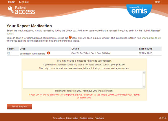 Patient Access screenshot